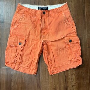 American Eagle Outfitters Orange Cargo Shorts